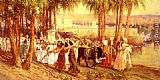 An Egyptian Procession by Frederick Arthur Bridgman